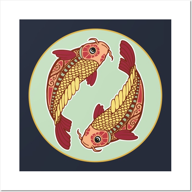 Pisces Wall Art by PaperHead